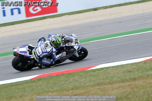 2010-06-26 Misano 1519 Rio - Superbike - Qualifyng Practice - Carl Crutchlow - Yamaha YZF R1